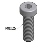 Stainless Steel T-Slot Square Nuts For MiniTec Aluminum Extrusions