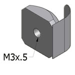 Stainless Steel T-Slot Square Nuts For MiniTec Aluminum Extrusions