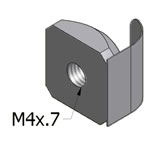 Stainless Steel T-Slot Square Nuts For MiniTec Aluminum Extrusions