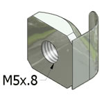 T-Slot Square Nuts For MiniTec Aluminum Extrusions