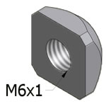 Stainless Steel T-Slot Square Nuts For MiniTec Aluminum Extrusions