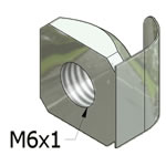 T-Slot Square Nuts For MiniTec Aluminum Extrusions