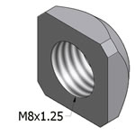 Stainless Steel T-Slot Square Nuts For MiniTec Aluminum Extrusions