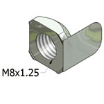 Electrically Conductive T-Slot Square Nuts For MiniTec Aluminum Extrusions