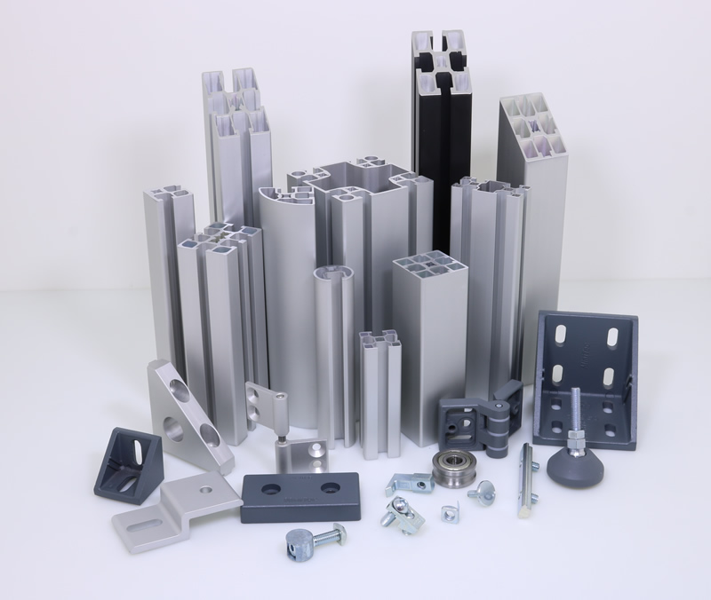 MiniTec T-Slotted Aluminum Extrusions. Modular Aluminum Profiles For Custom  Construction From Aluminum Extrusions. Custom Clean Rooms, Ergonomic  Workstations, Belt Conveyors, and Machine Guards Are But A Few Applications.