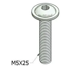 21.9956_M5X25_Button_Head_Flange_L