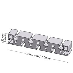 90x180 S Profile | T-Slotted Structural Aluminum Profiles (45