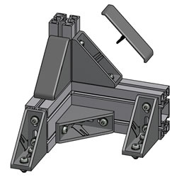 Angle 45x90 GD-Z | Gusset/Angle Fasteners | MiniTec