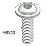 21.9965_M6X20_Button_Head_Flange_L