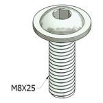 21.9985_M8X25_Button_Head_Flange_L