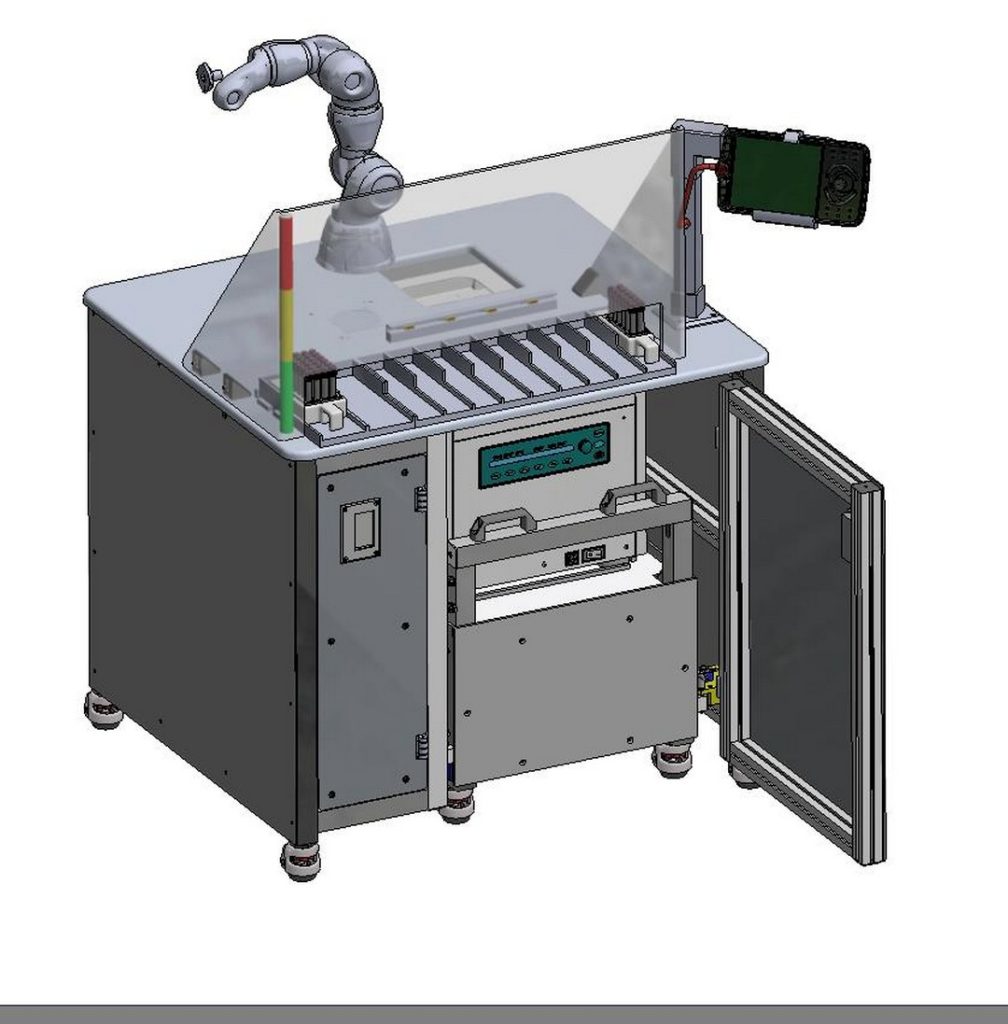 Automated Antibody Test Station With Centrifuge Docking Station