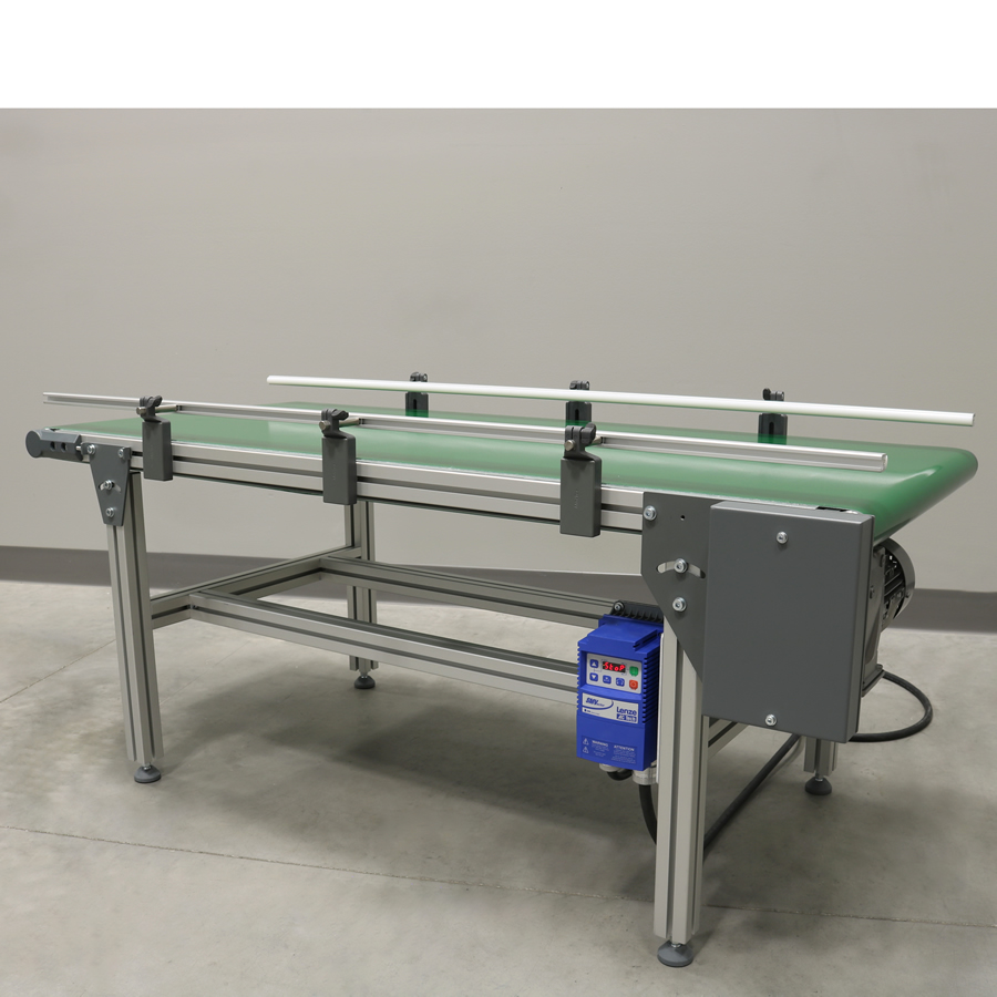 Belt Conveyor With Adjustable Guides 2