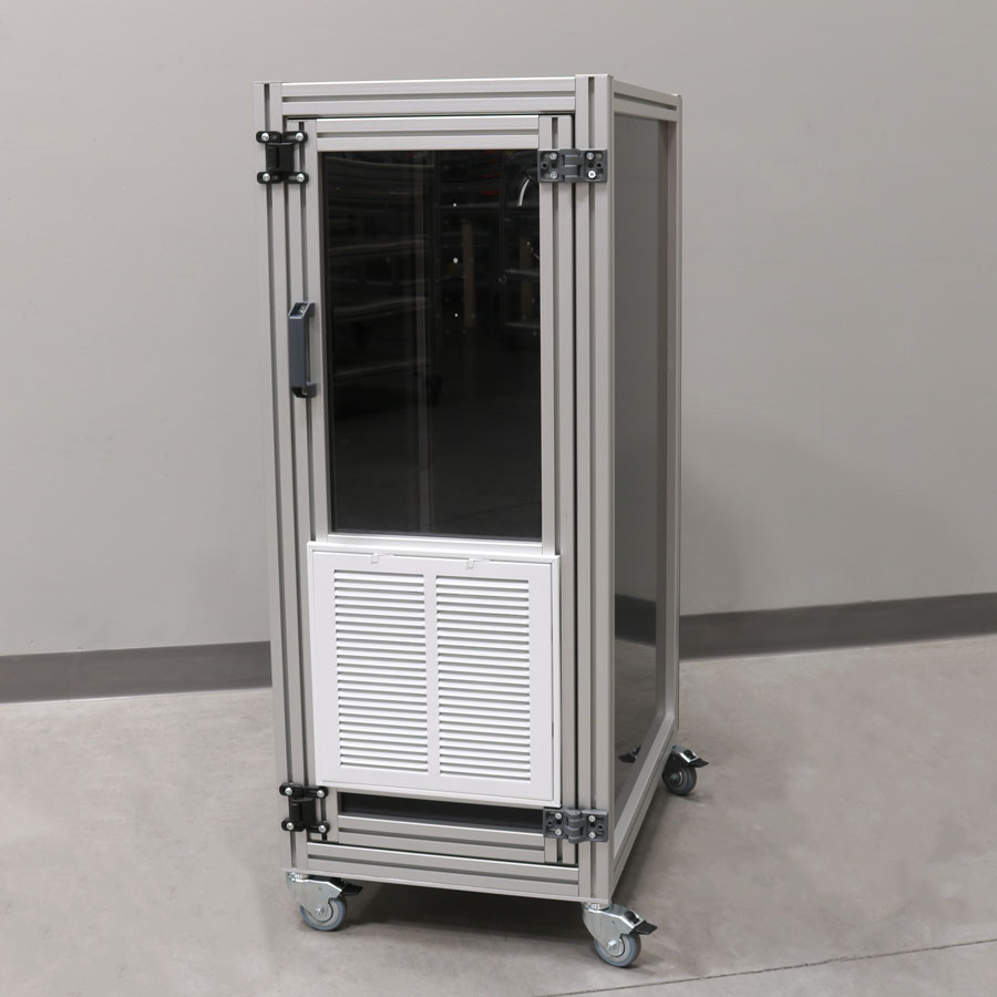 Clean Enclosure With Filtered Intake And Exhaust Fan 1