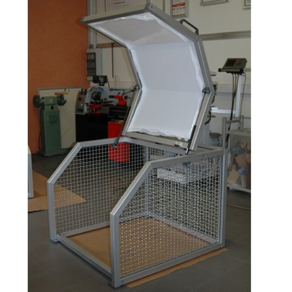 ENCLOSURE WITH ANGLED LID