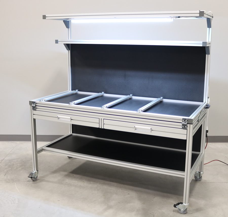 Electrical Panel Building Workstation With Tilting Top 2