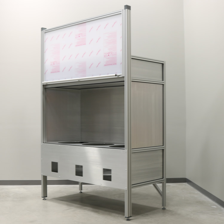 Enclosed Oven Worksation With Counter Weighted Door 3