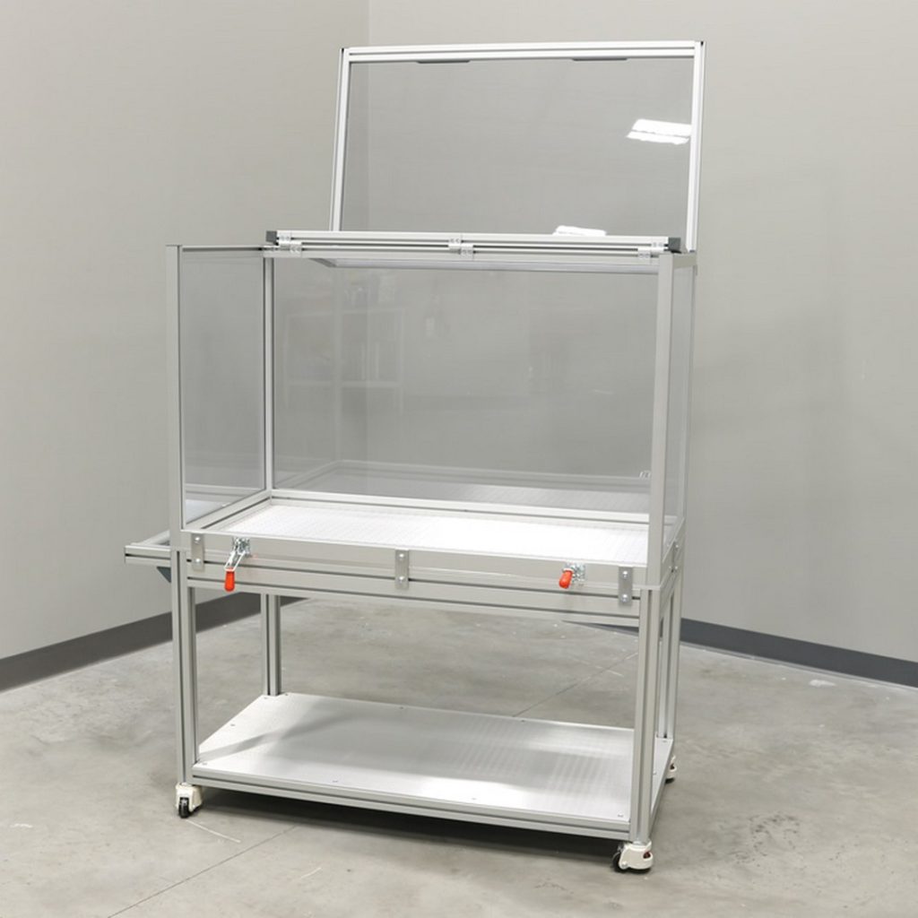 Enclosure With L Shaped Lid