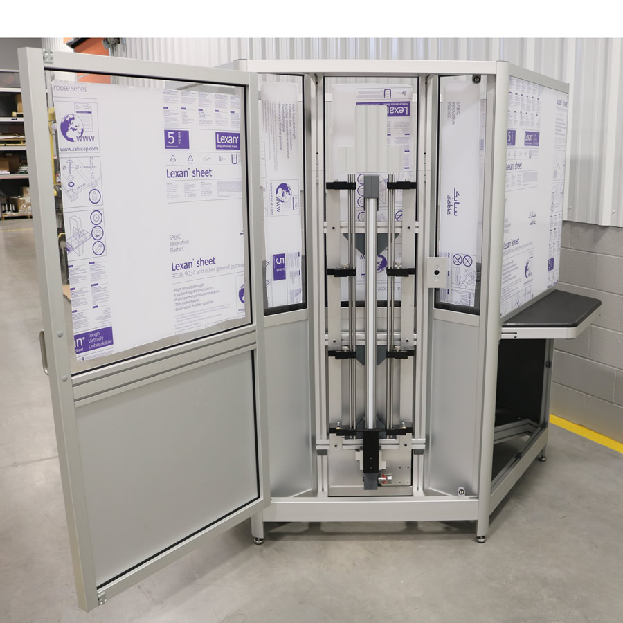 Enclosure With Timing Belt Driven Linear Positioner 1