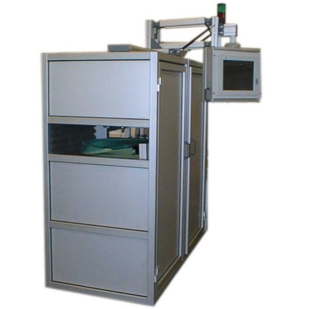 Enclosure With Roof Mounted Monitor Arm
