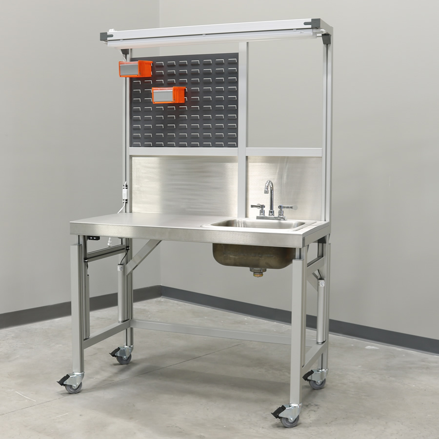 Height Adjustable Workstation With Sink 1