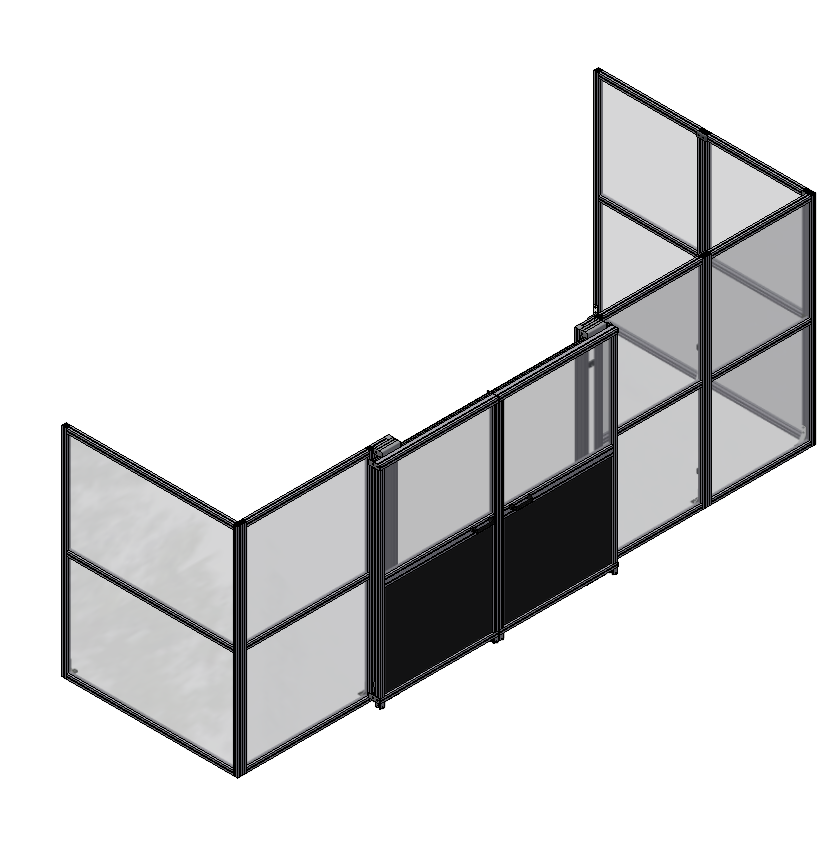 LARGE CANTILEVERED SLIDING DOORS ON MACHINE ENCLOSURE 2