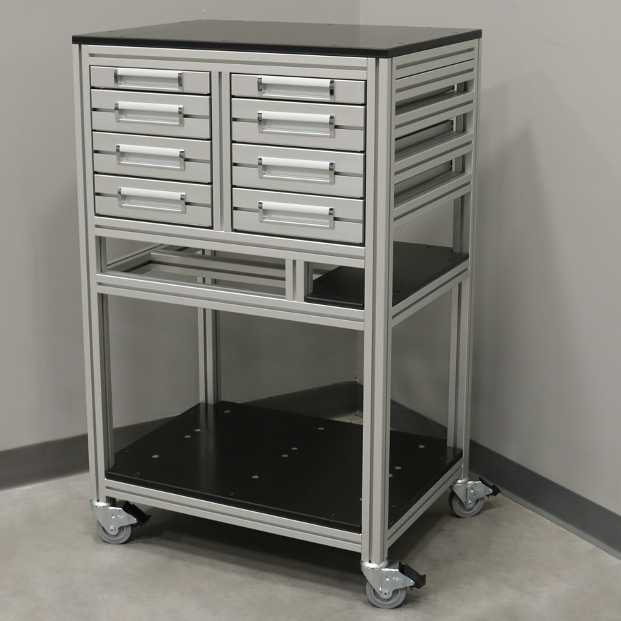 Mobile Bake Stand With Sliding Drawer Storage 1