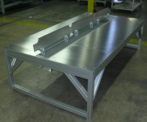 Table With Center Cable Tray Small