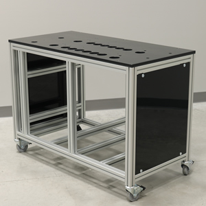 Table With Custom Machined Table Top Thumb