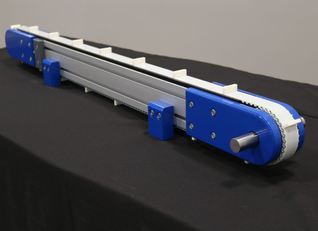 Timing Belt Conveyor 90 With Cleats 1
